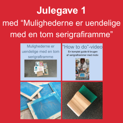 Julegave 1 - "Mulighederne er uendelige med en tom serigrafiramme"